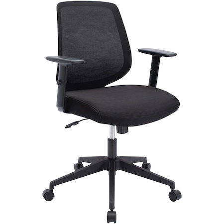 Nusparc Mid-Back Task Chair, Black NPRCH201MABK